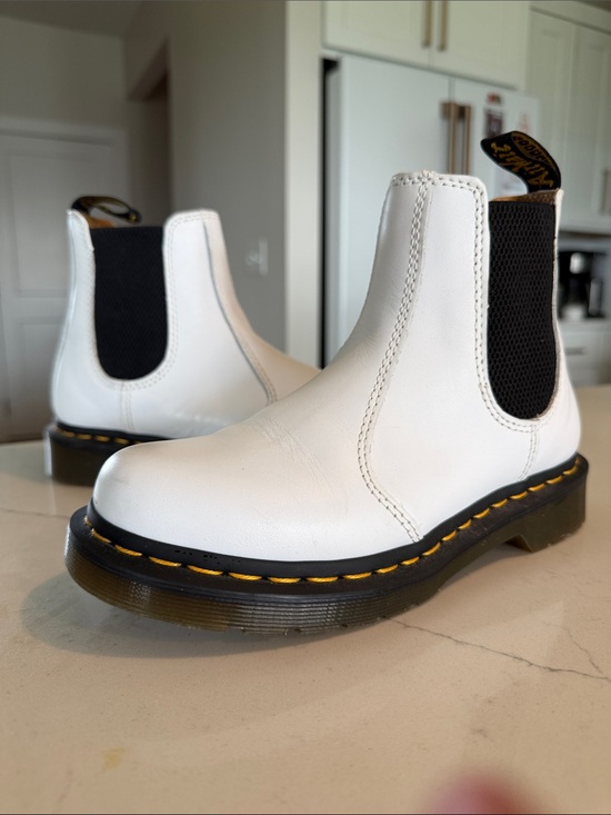 Dr. Martens Shoes - White Doc Marten Pull on boots